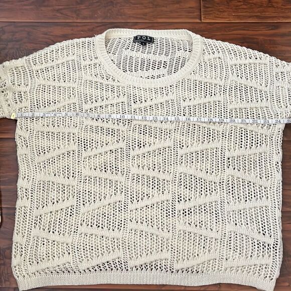 POL Cream Color Sheer Sweater - Picture 5 of 13